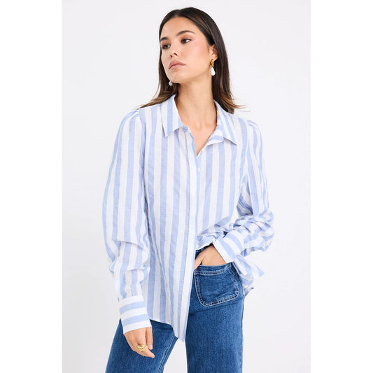Solidify Sky Blue Stripe Shirt