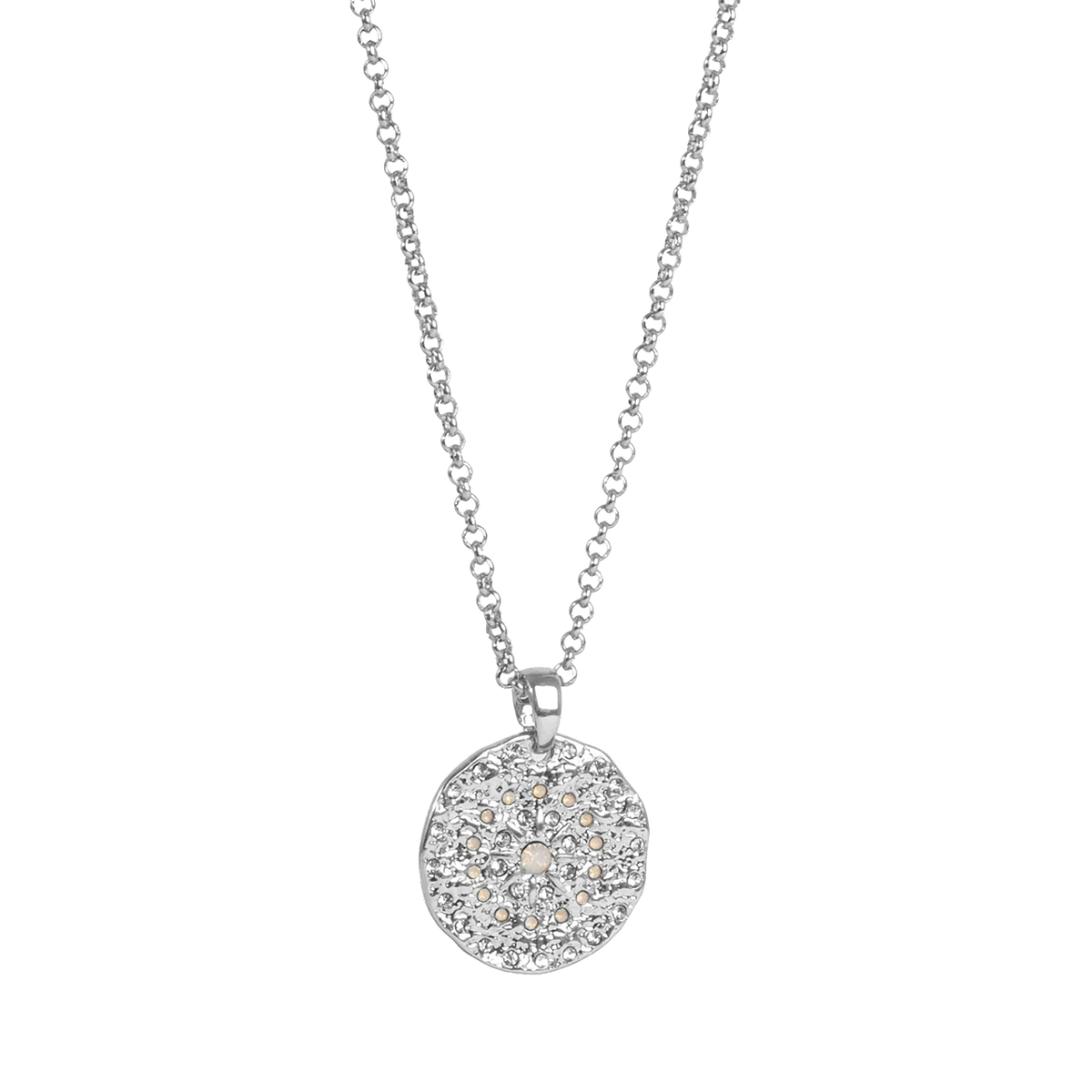 Solstice Round Pendant Necklace