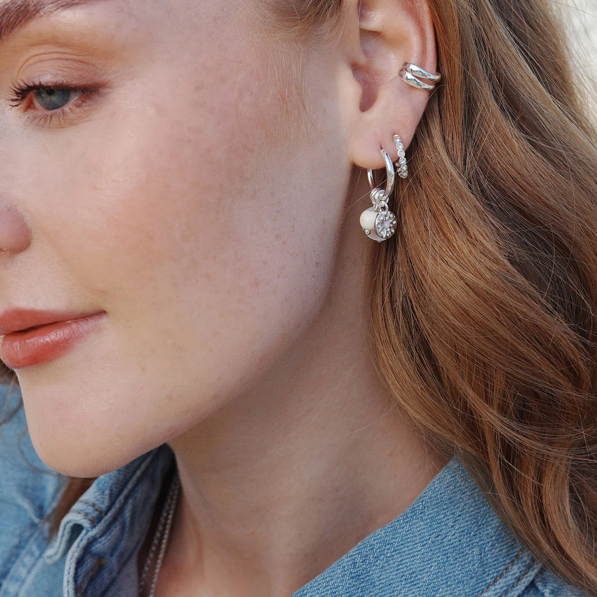 Solstice Silver Small Earrings