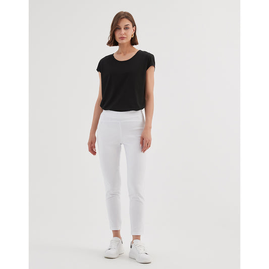 Tirelli Straight Crop Pants White