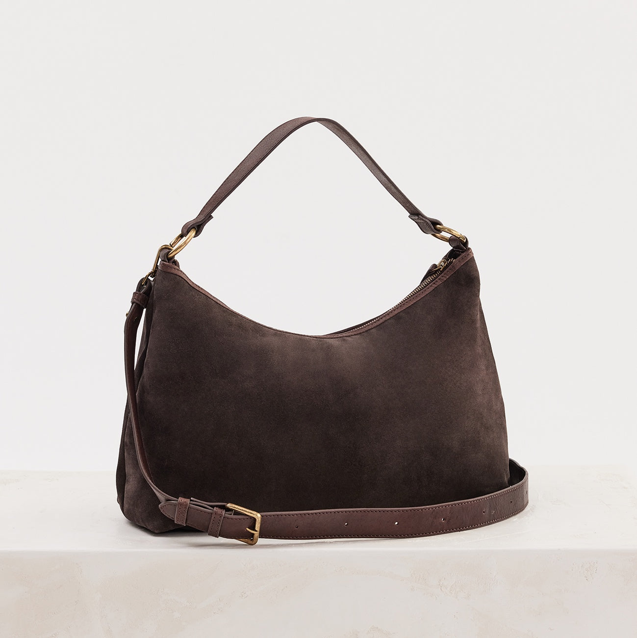 Suede Slouchy Chocolate