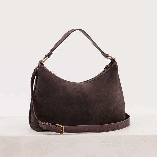 Suede Slouchy Chocolate