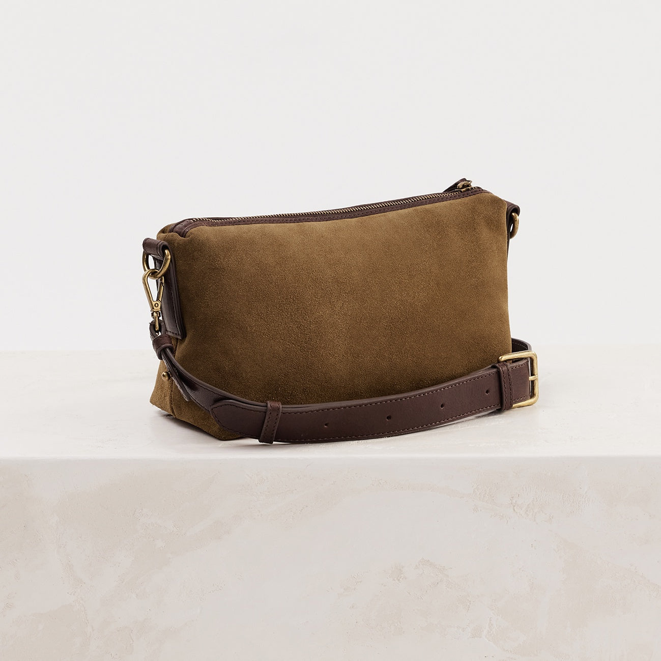Suede Teddy Bag Chestnut