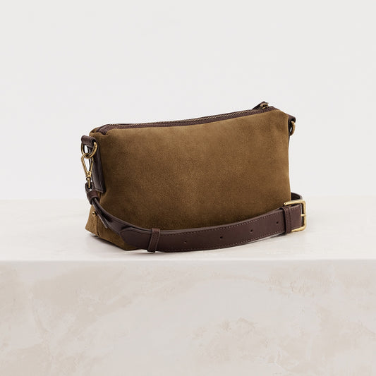 Suede Teddy Bag Chestnut