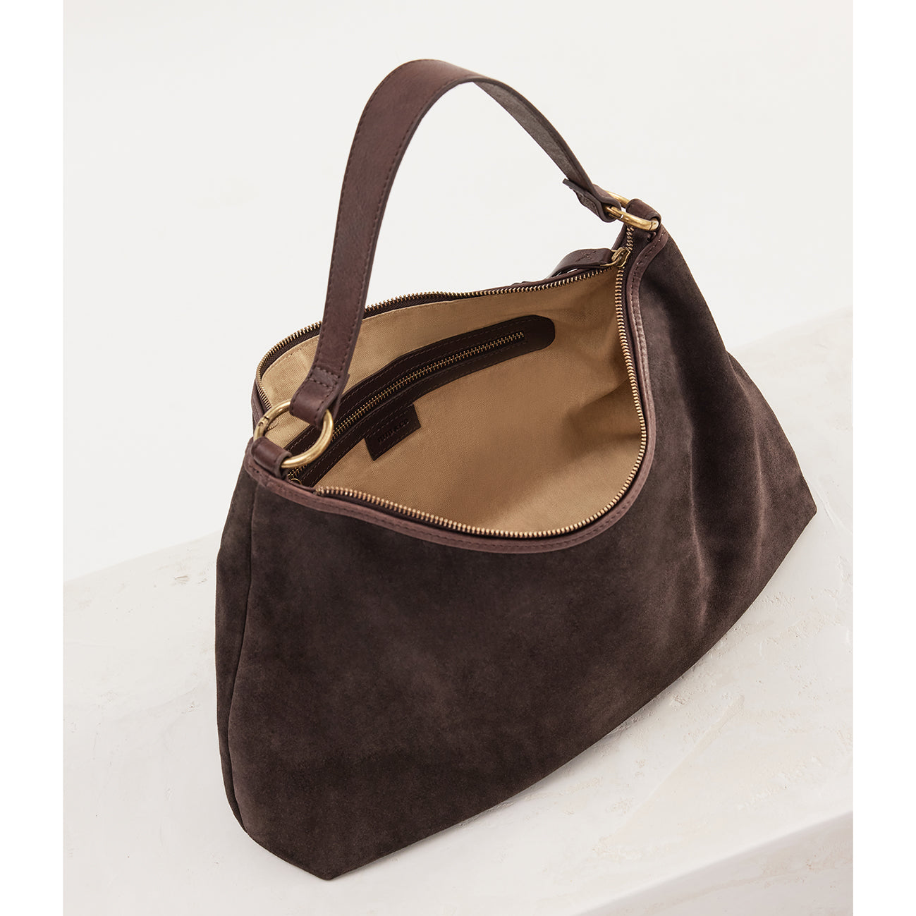 Suede Slouchy Chocolate