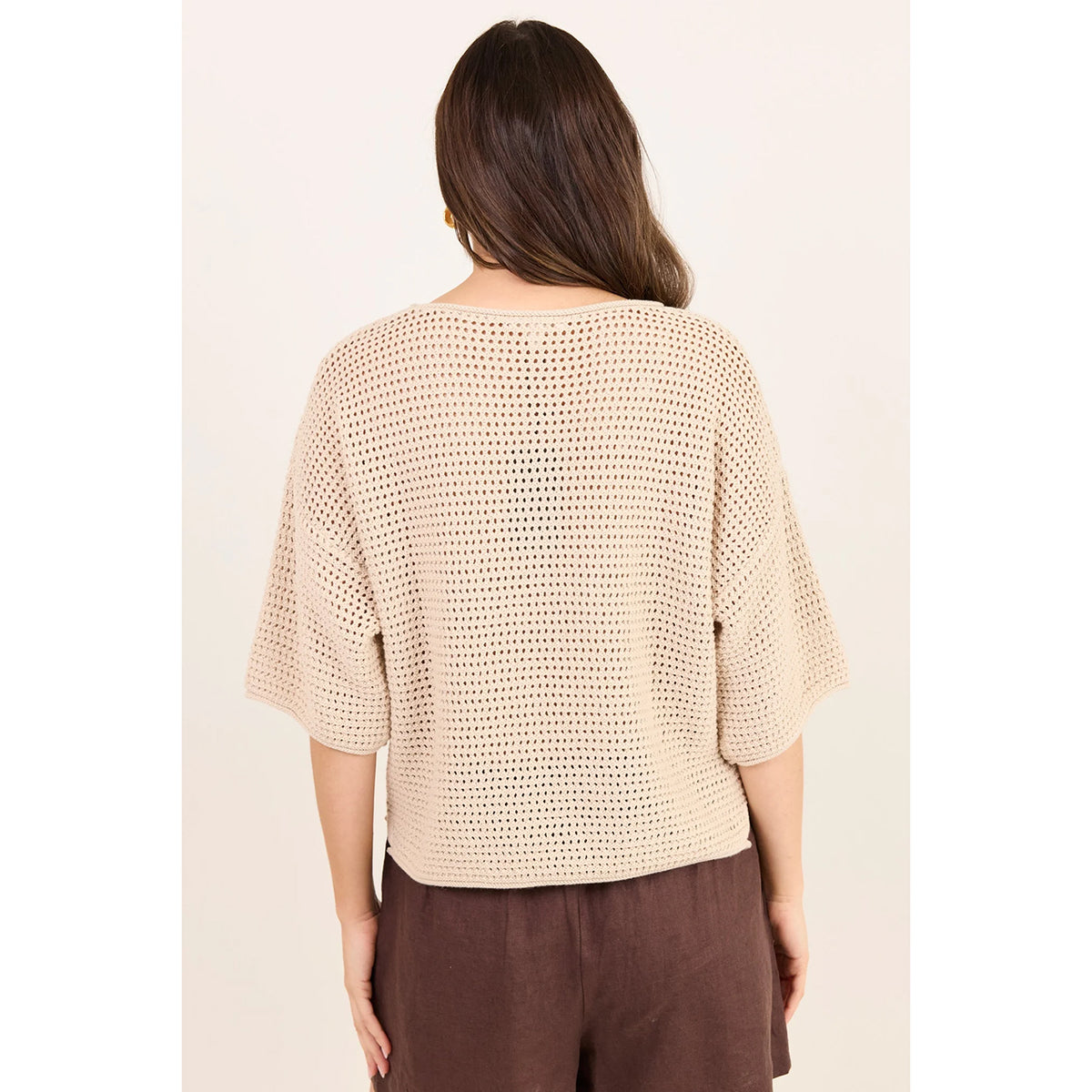 Sunrise String Crochet Knit Top