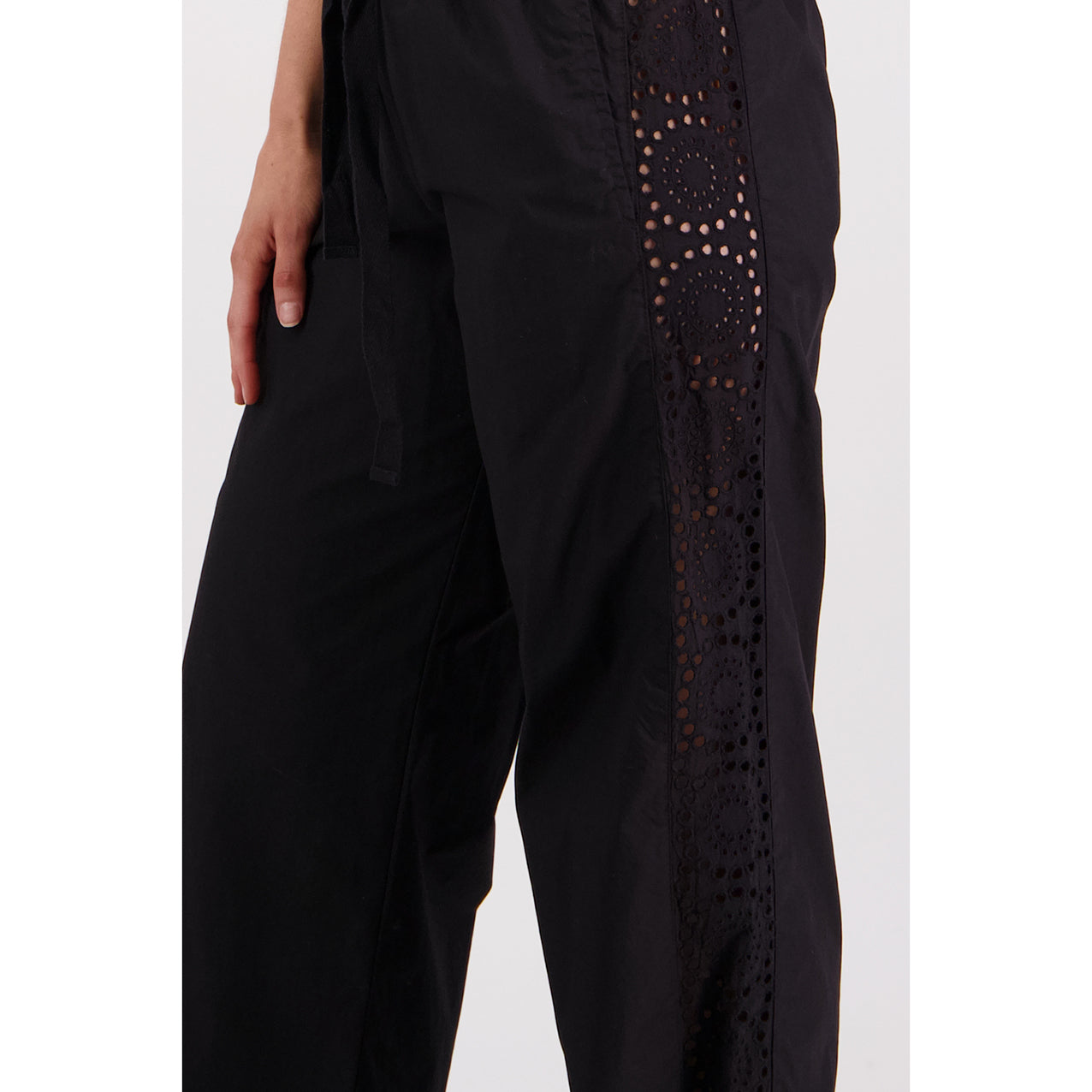 Sunshine Black Cotton Poplin Pant