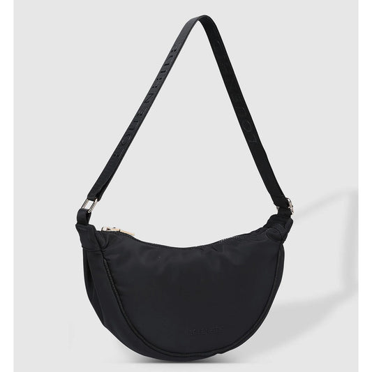 Sylvia Nylon Crossbody Bag Black