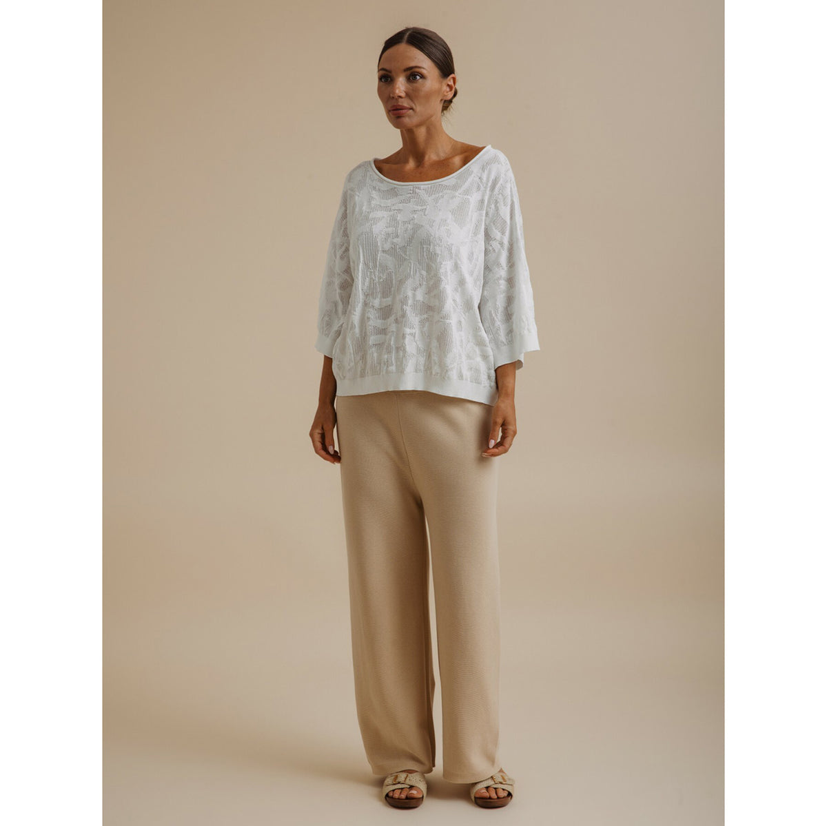 Paradis Jacquard Pullover Salt