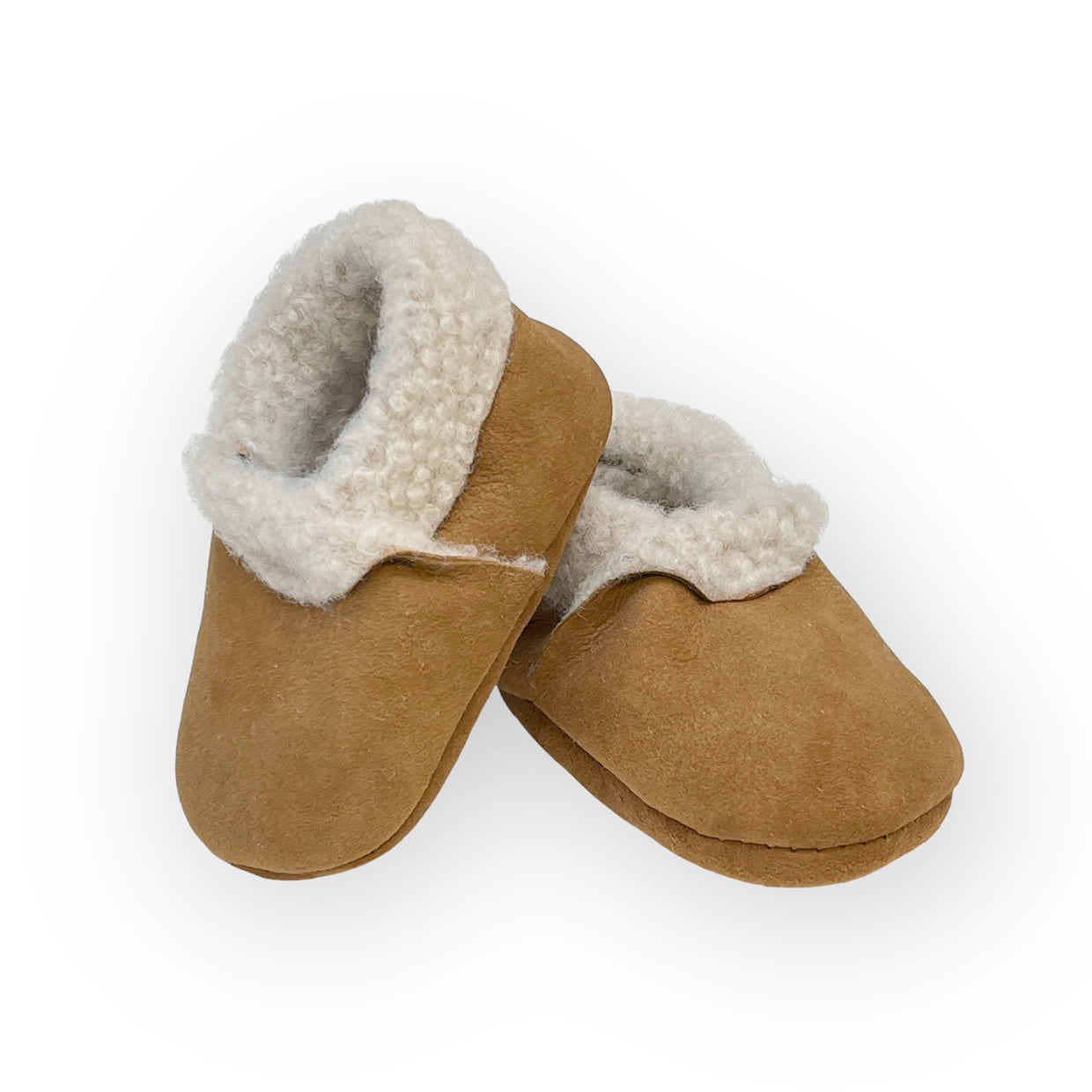 Lambskin Booties Tan Suede