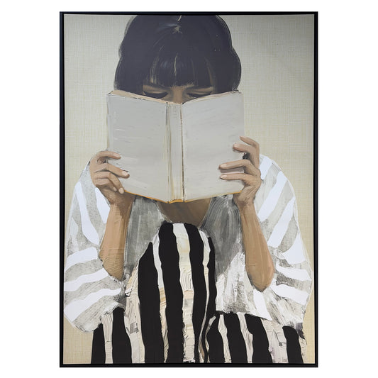 The Reader Framed Canvas
