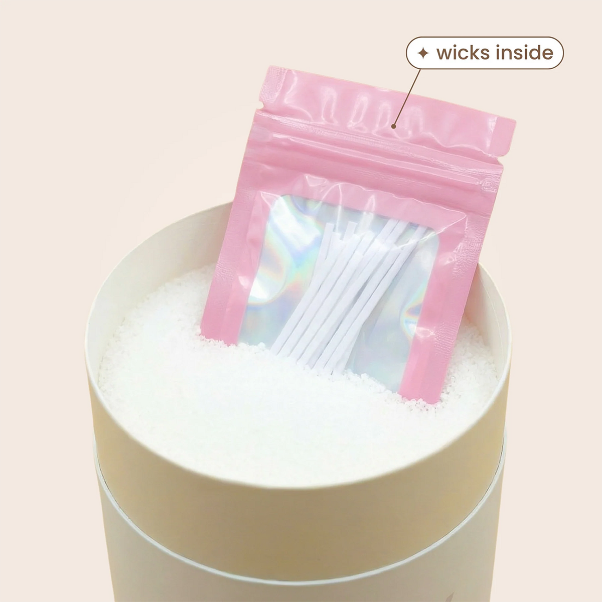 303g Sand Wax Candle Buttercream Vanilla