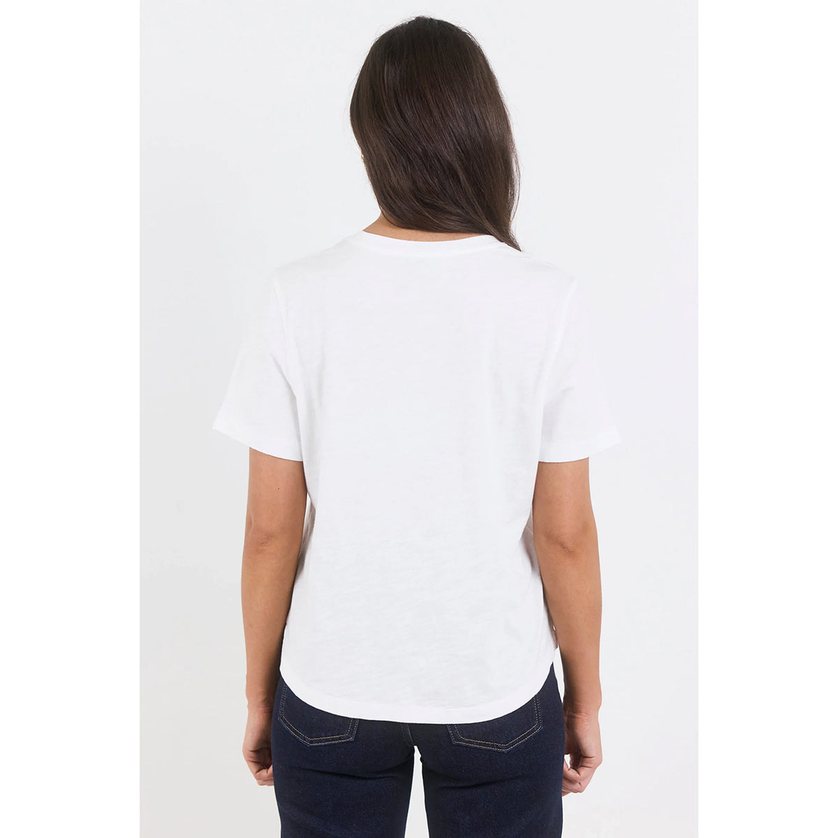 Ultimate White Slub Crew Neck Tee