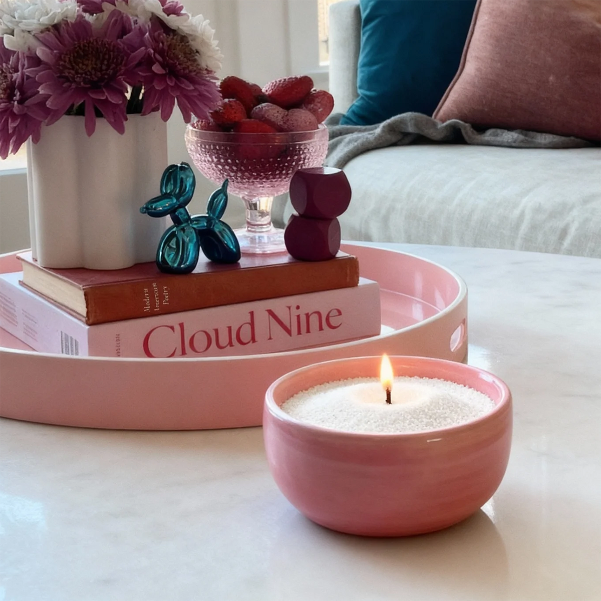 300g Sand Wax Candle Berry Bergamot