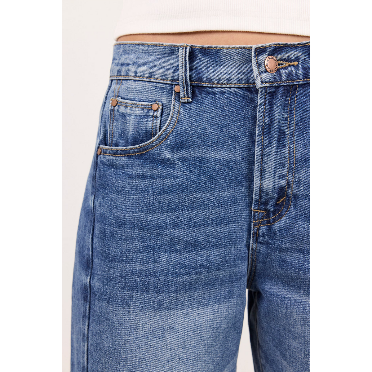 Academy Deep Blue Denim Barrel Shorts