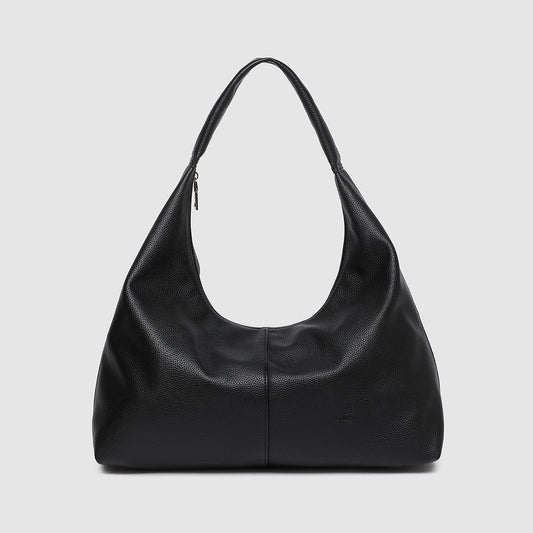 Valentina Slouch Shoulder Bag Black