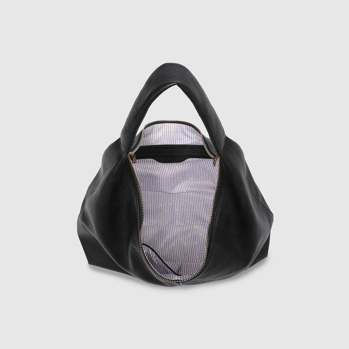 Valentina Slouch Shoulder Bag Black