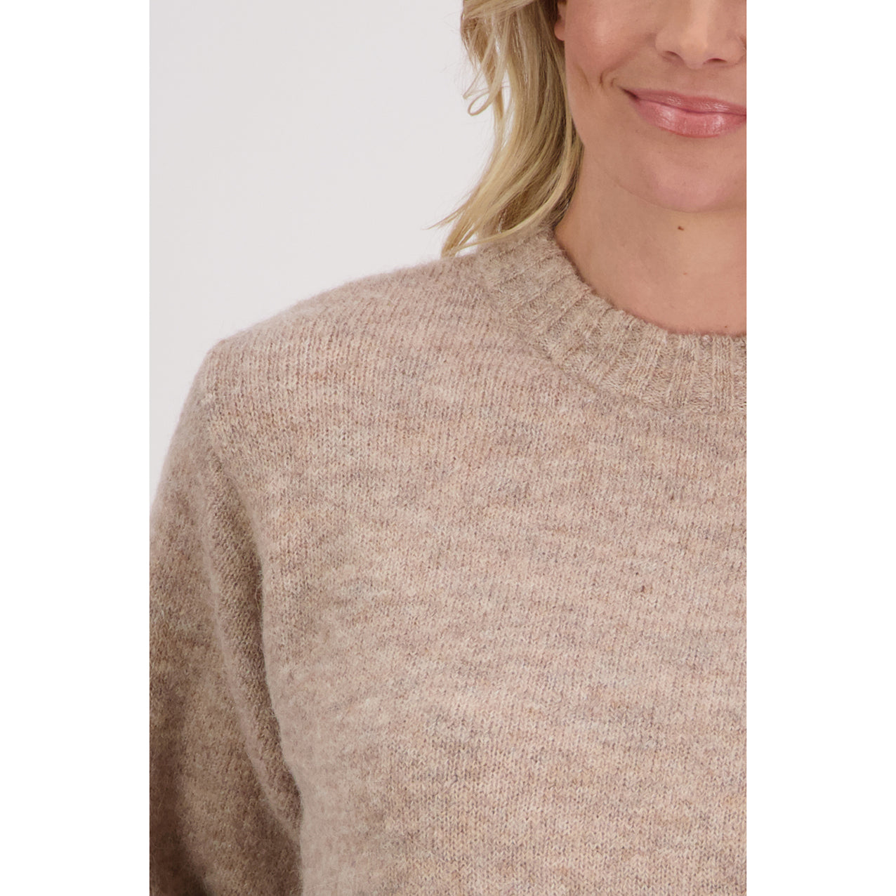 Viola Taupe Alpaca/Wood Sweater