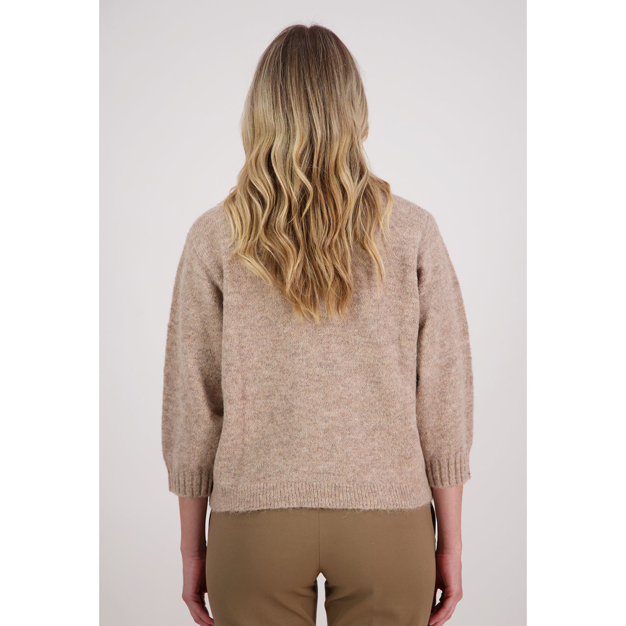 Viola Taupe Alpaca/Wood Sweater