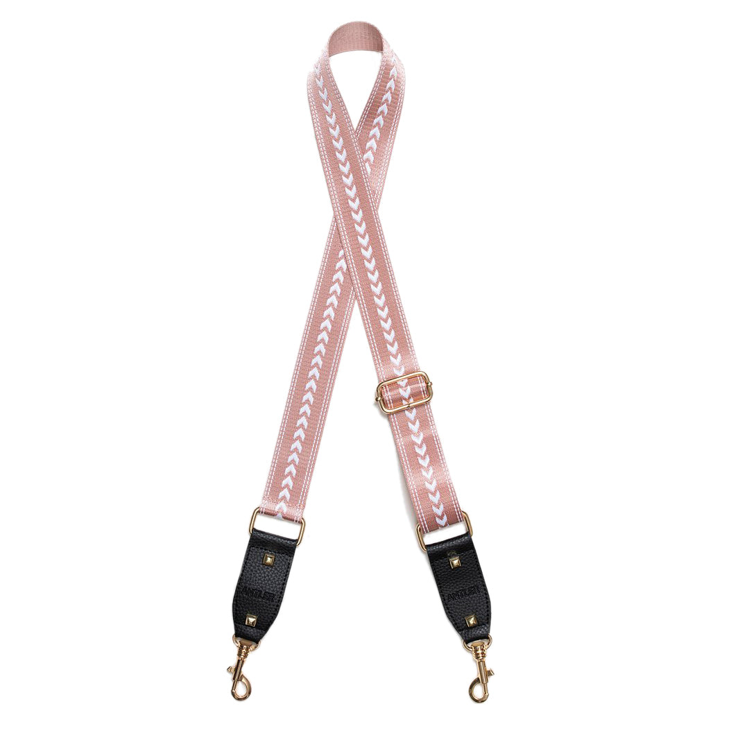 Antler Bag Strap White V Blush