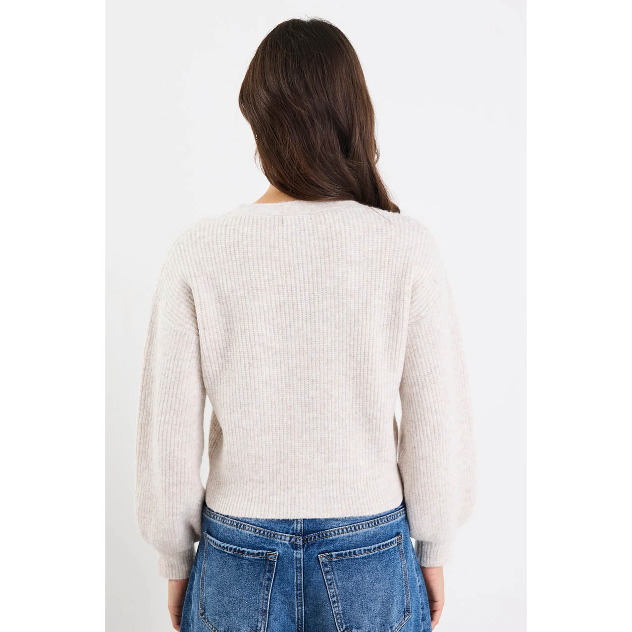 Wholesome Oat Chunky Knit Cardigan