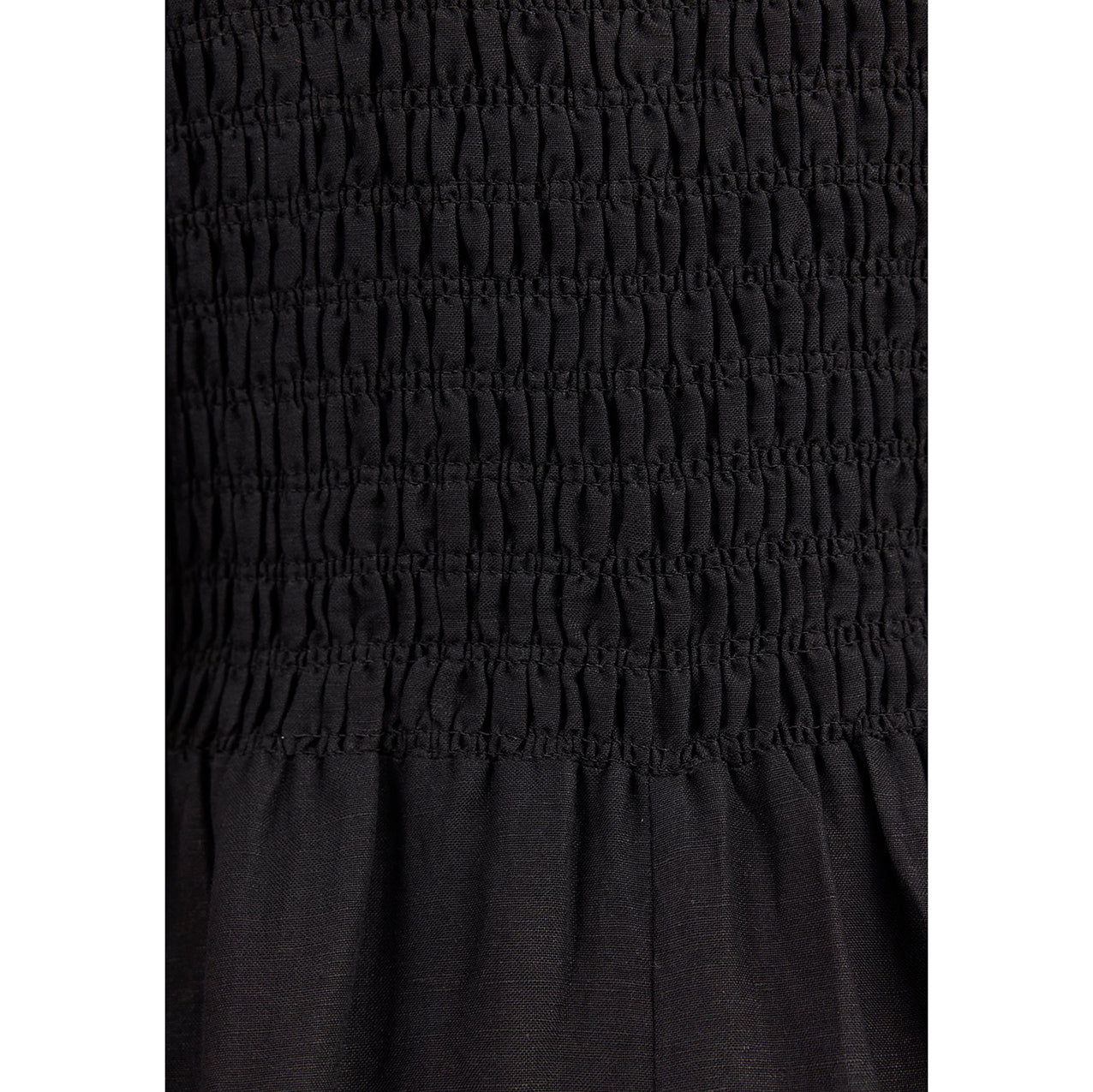 Wren Linen Shirred Bodice Midi Dress