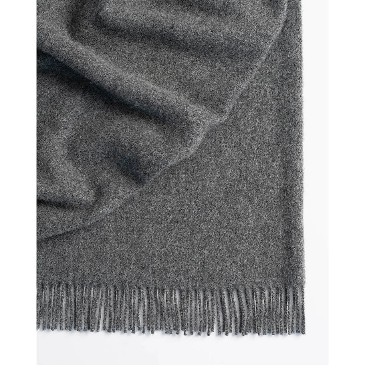 Nevis Charcoal Wool Throw 130x200cm