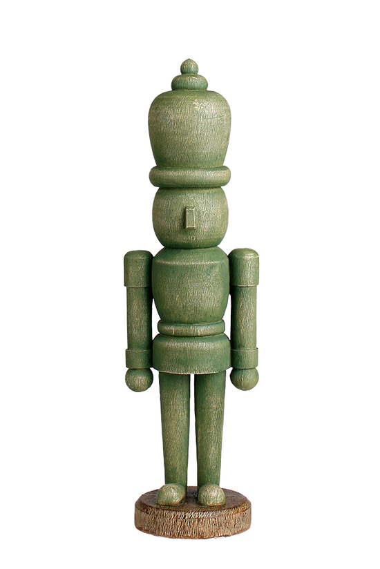 Green Wood Look Toy Soldier