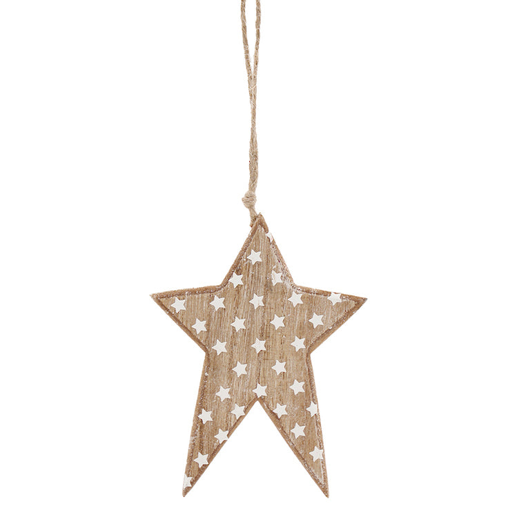 Wooden Hanging Star