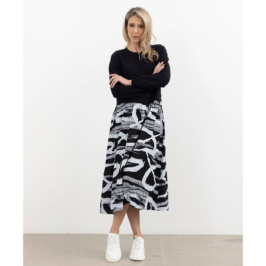 Conscious Dress Ivory Print