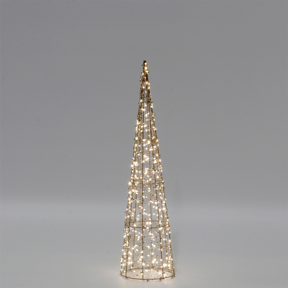Vienna Cone Beaded Tree w Lights