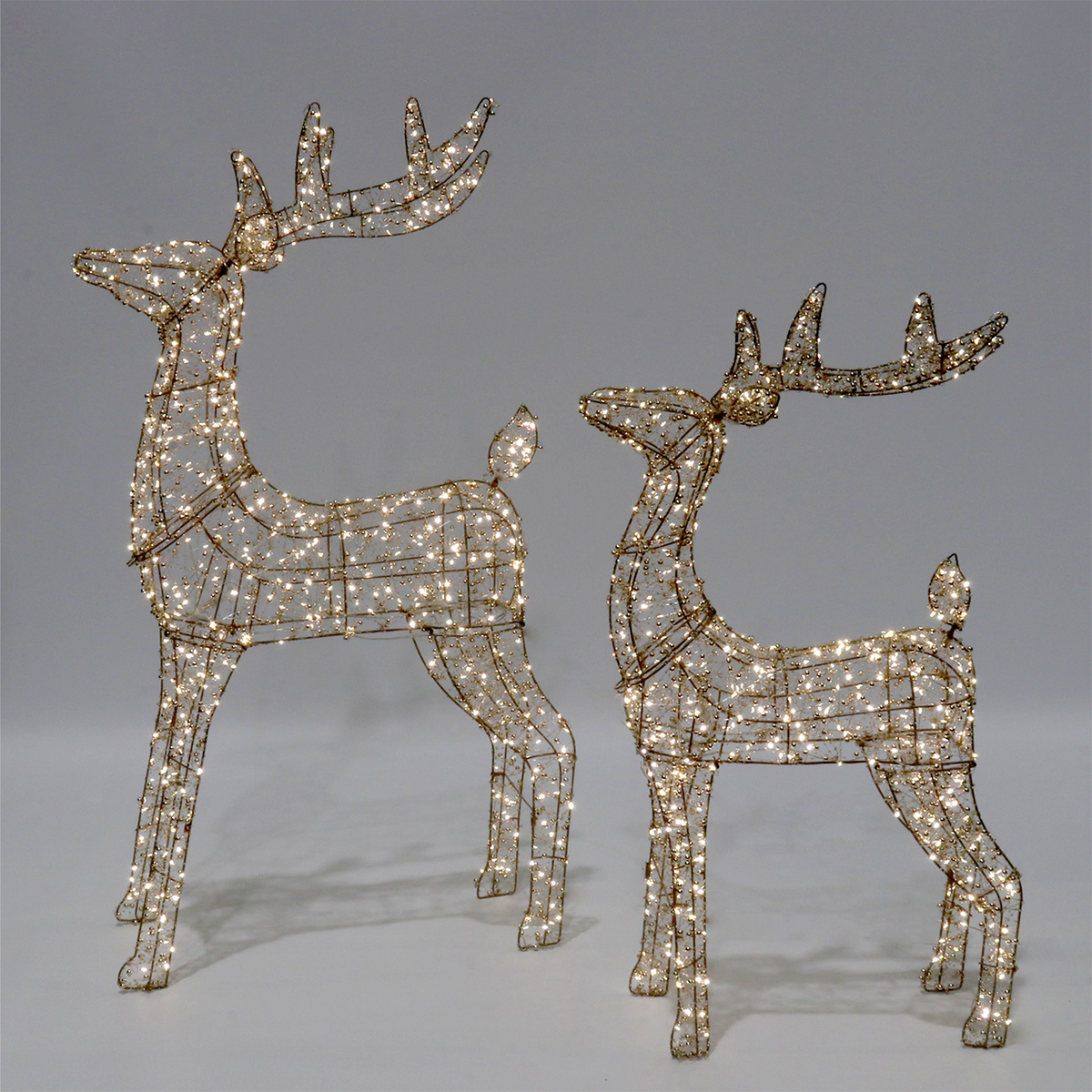 Vienna Reindeer Beaded with Lights