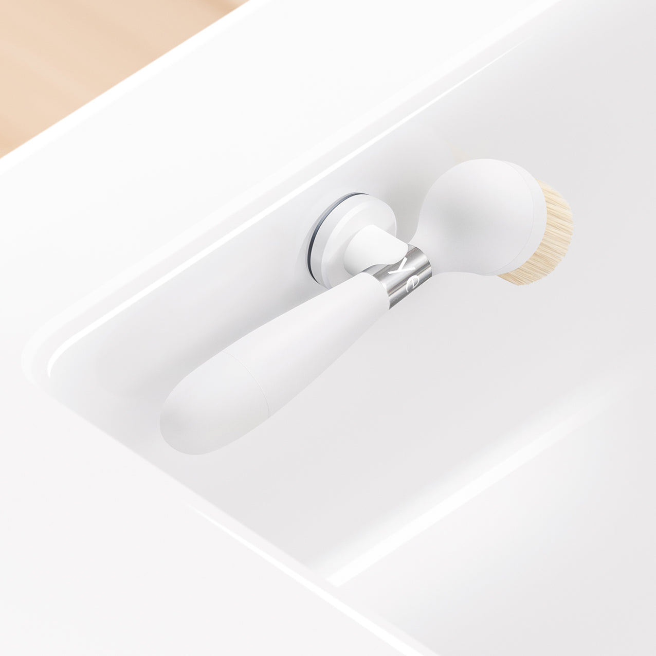 Yeseco V2 Brush White Suction Stand