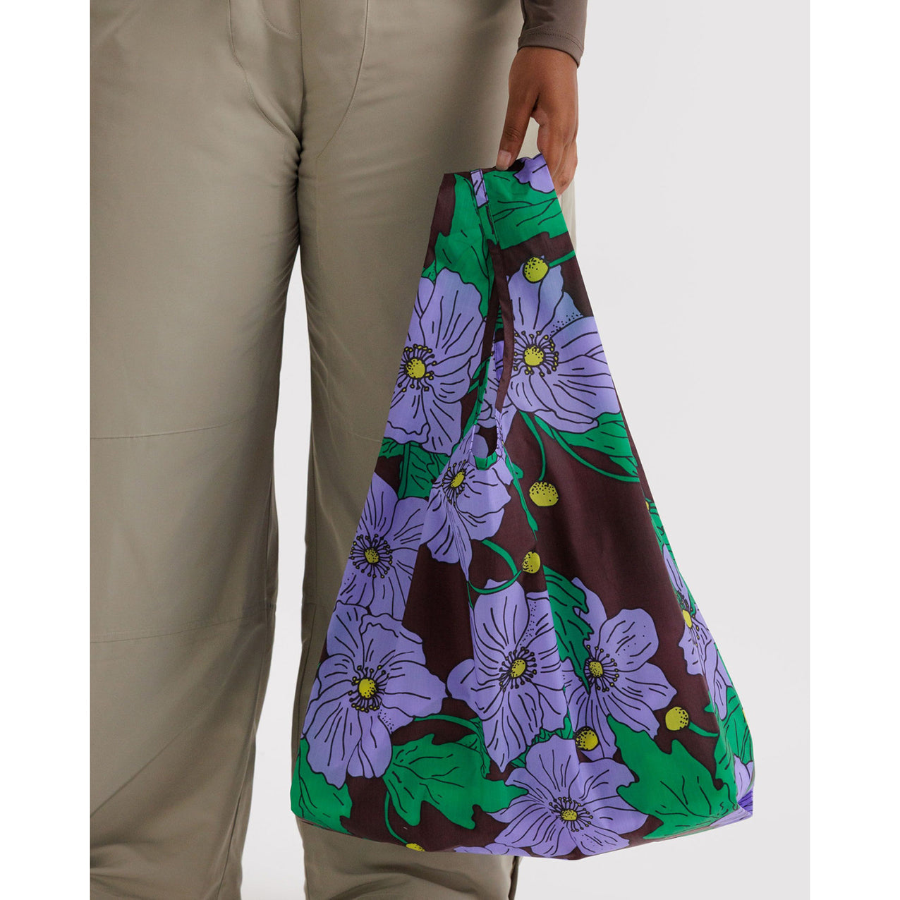 Reuseable Baggu Bag Maroon Poppy