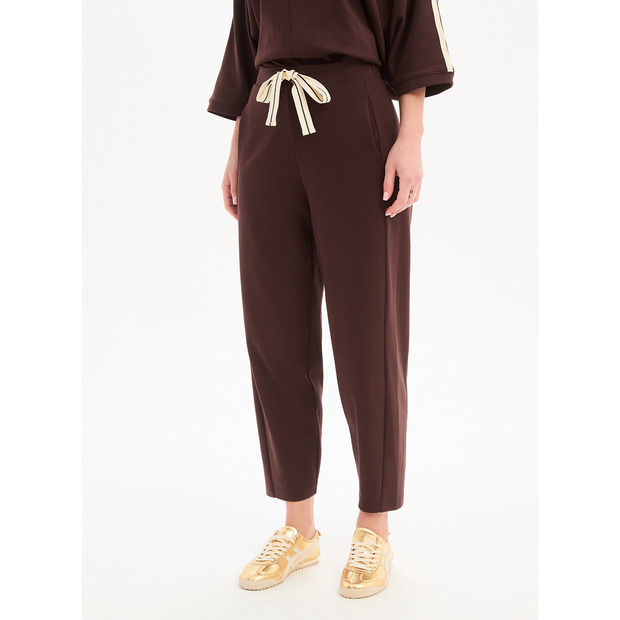 Barrel Leg Lounge Pant Chocolate