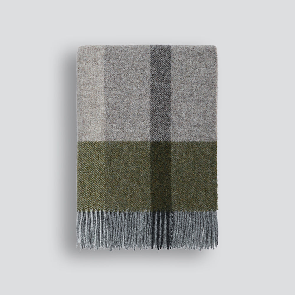 Brunswick Wool Throw Olive