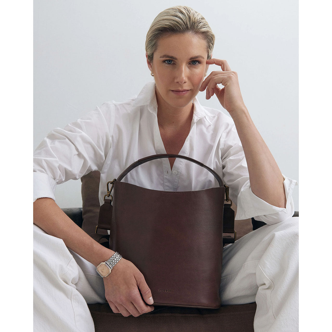 Carmen Bucket Bag Chocolate