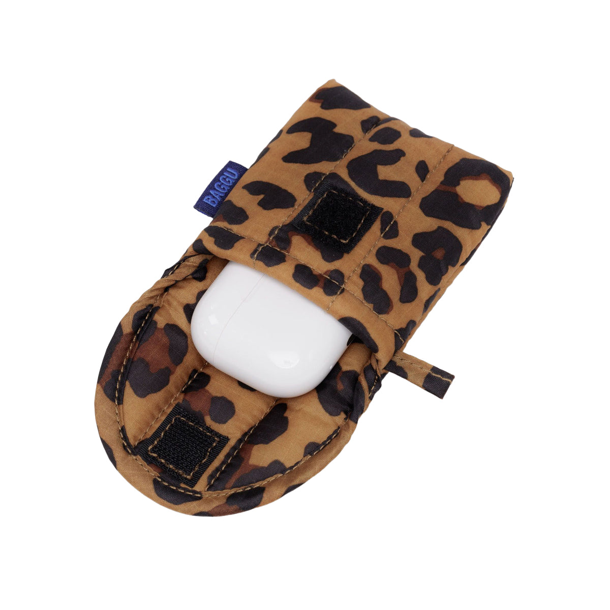 Baggu Puffy Earbuds Case Leopard