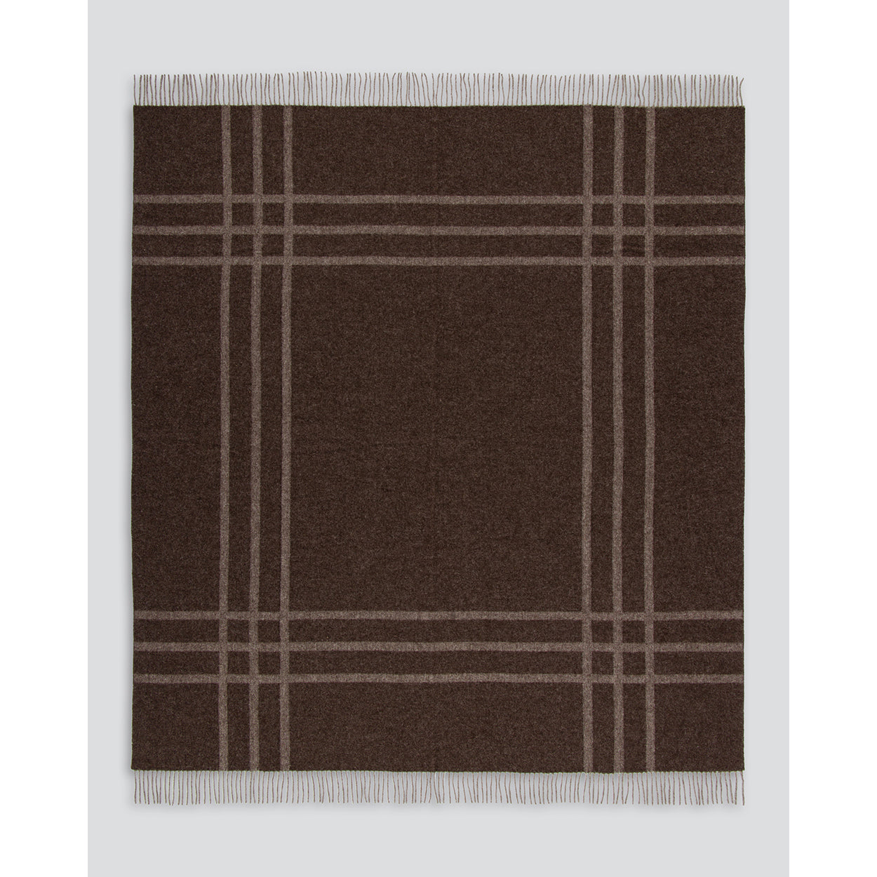 Fiordland Lambswool Throw Walnut
