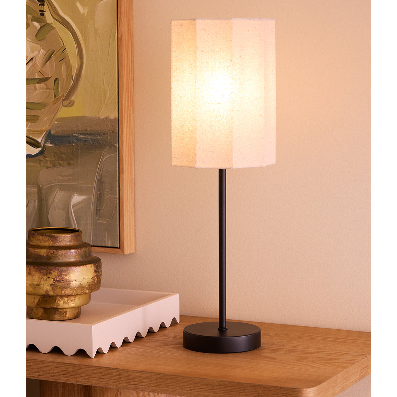 Tier Table Lamp Natural