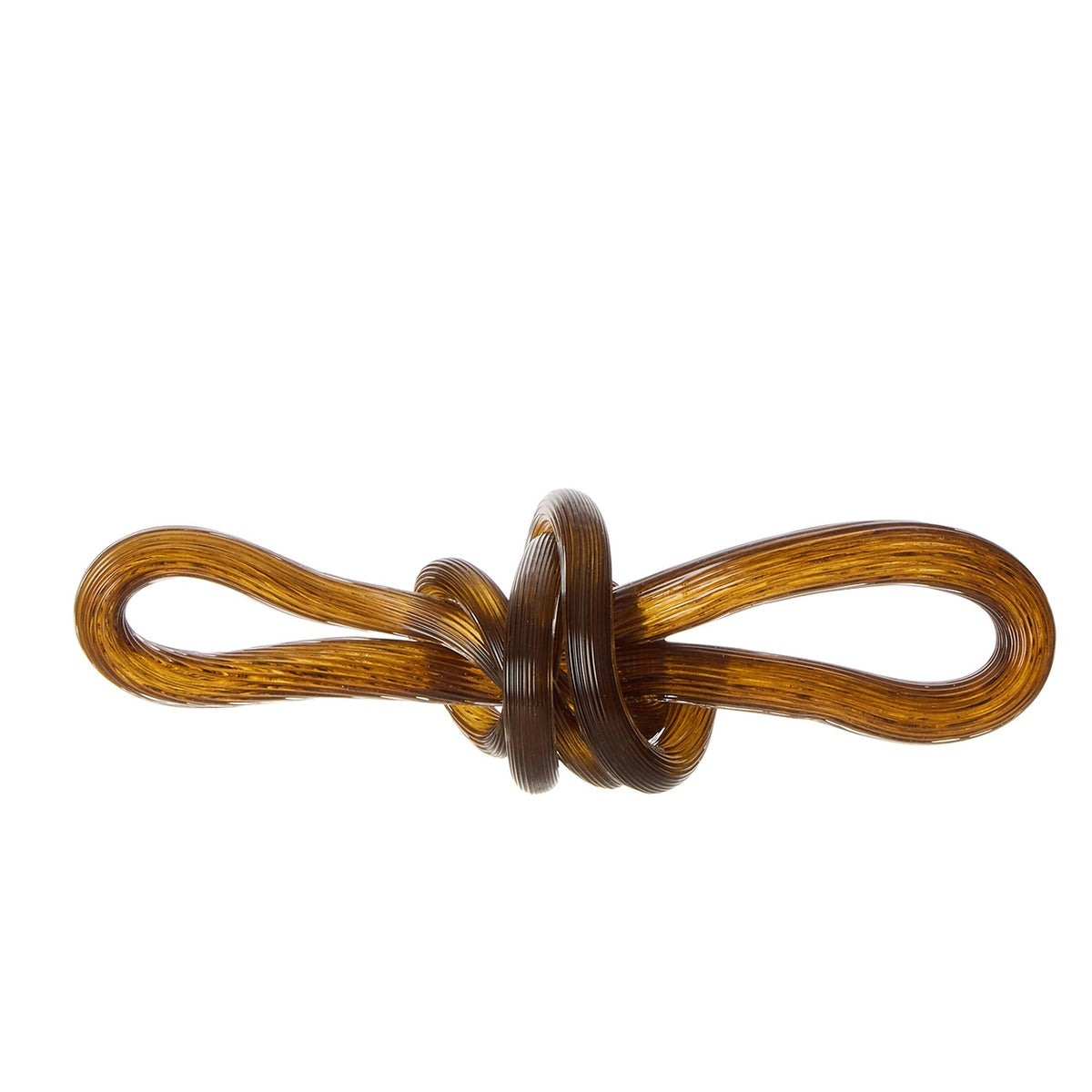 Billie Glass Knot Sculpture Brown