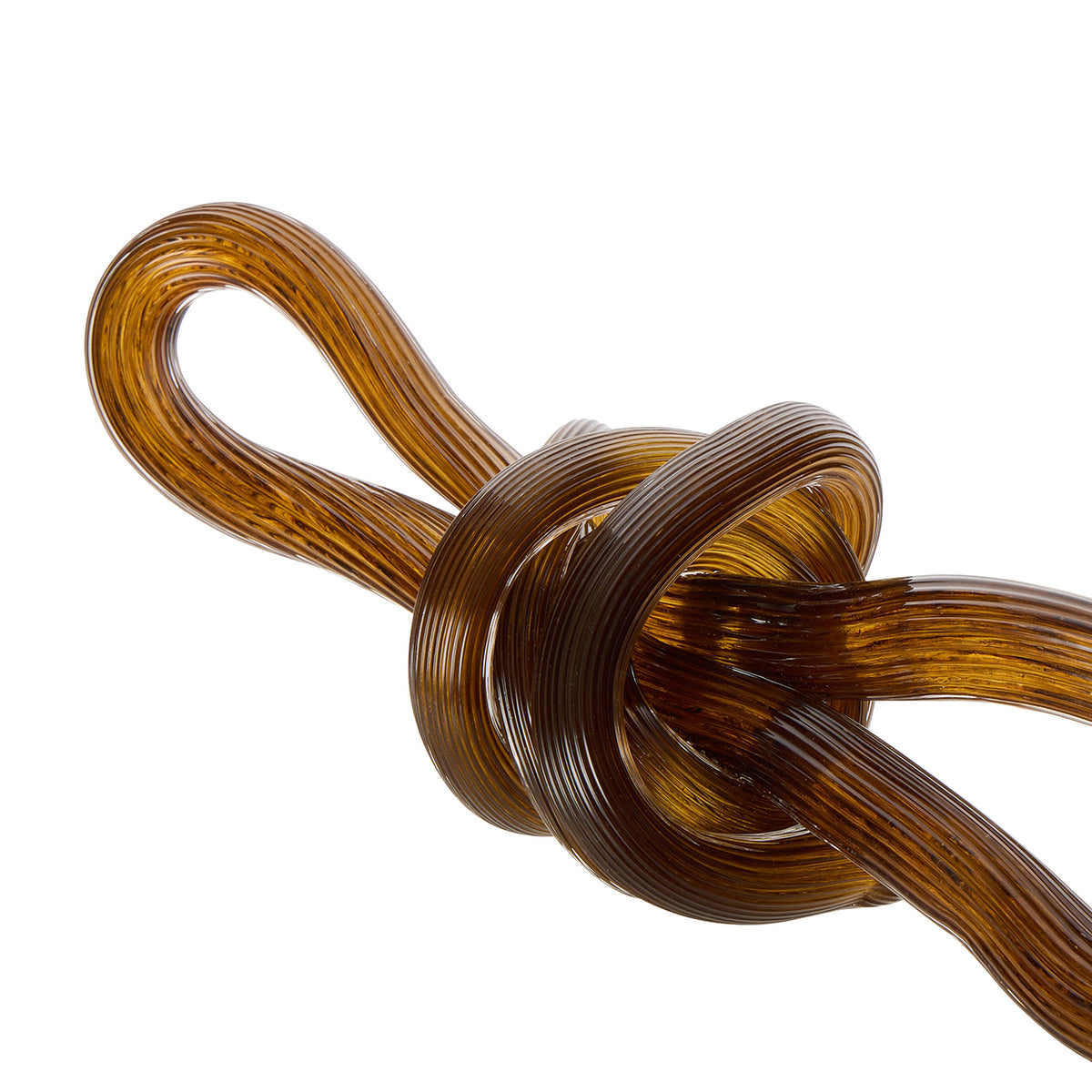 Billie Glass Knot Sculpture Brown