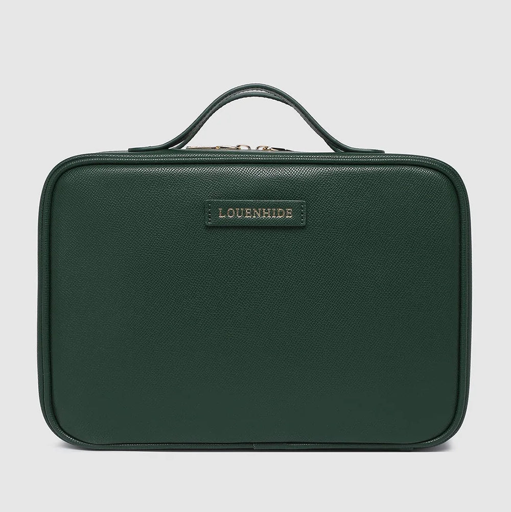 Georgie Cosmetic Case Forest Green