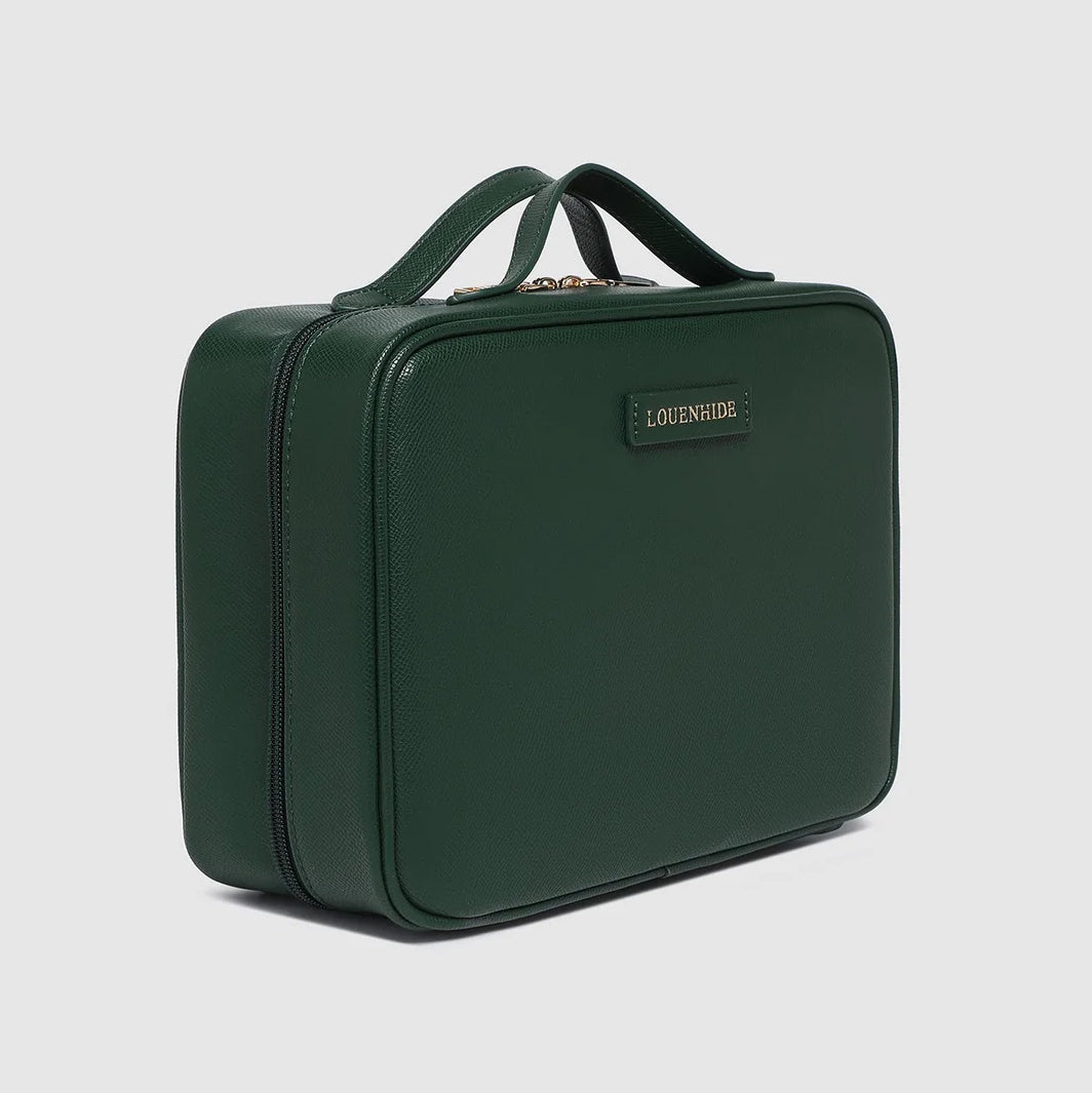 Georgie Cosmetic Case Forest Green