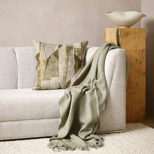 Grove cushion olive