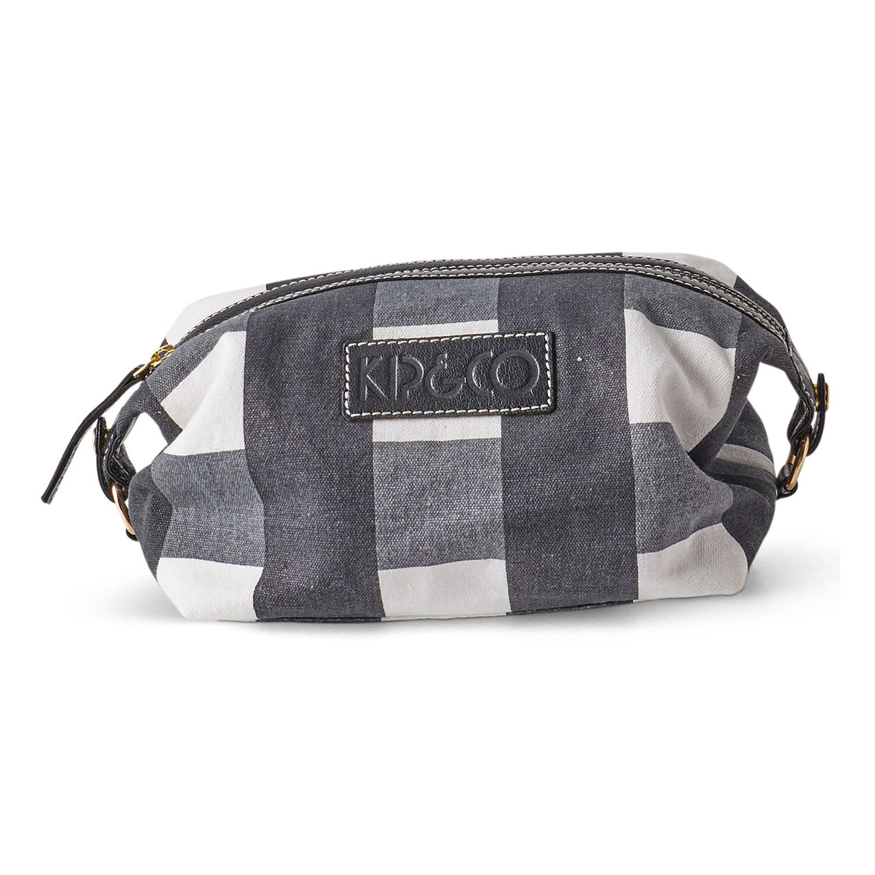 Kip & Co White Gingham Toiletry Bag