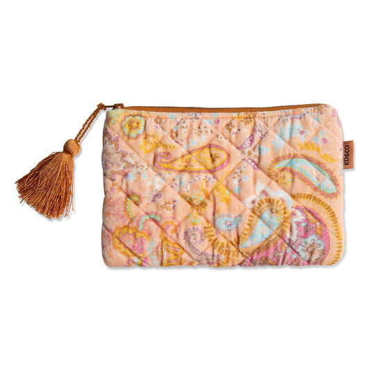 Paisley Paradise Velvet Cosmetics Purse