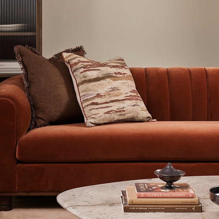Nerida Aubergine Cushion w Feather Inner 55x55