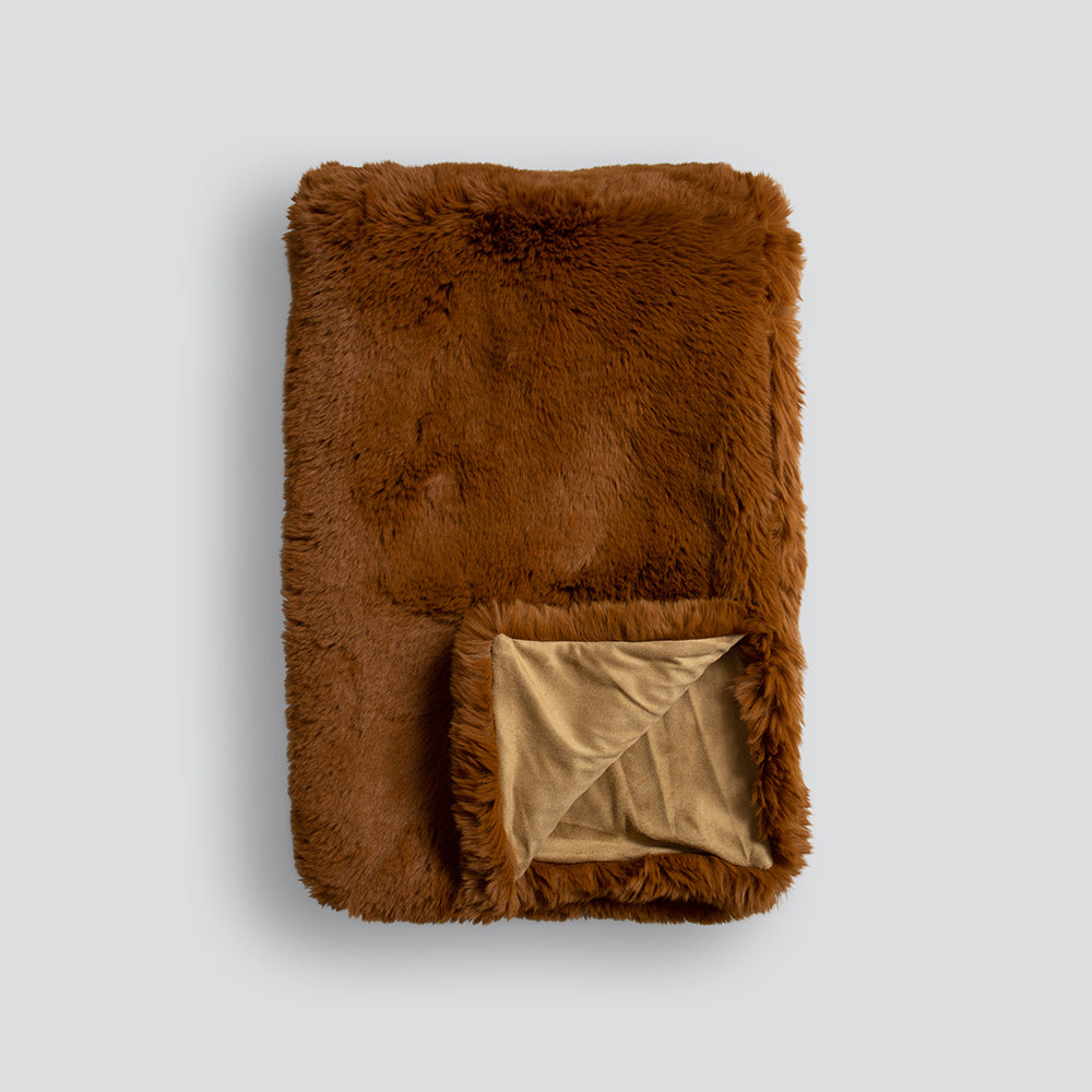 Pele Faux Fur Throw Sienna 125x150