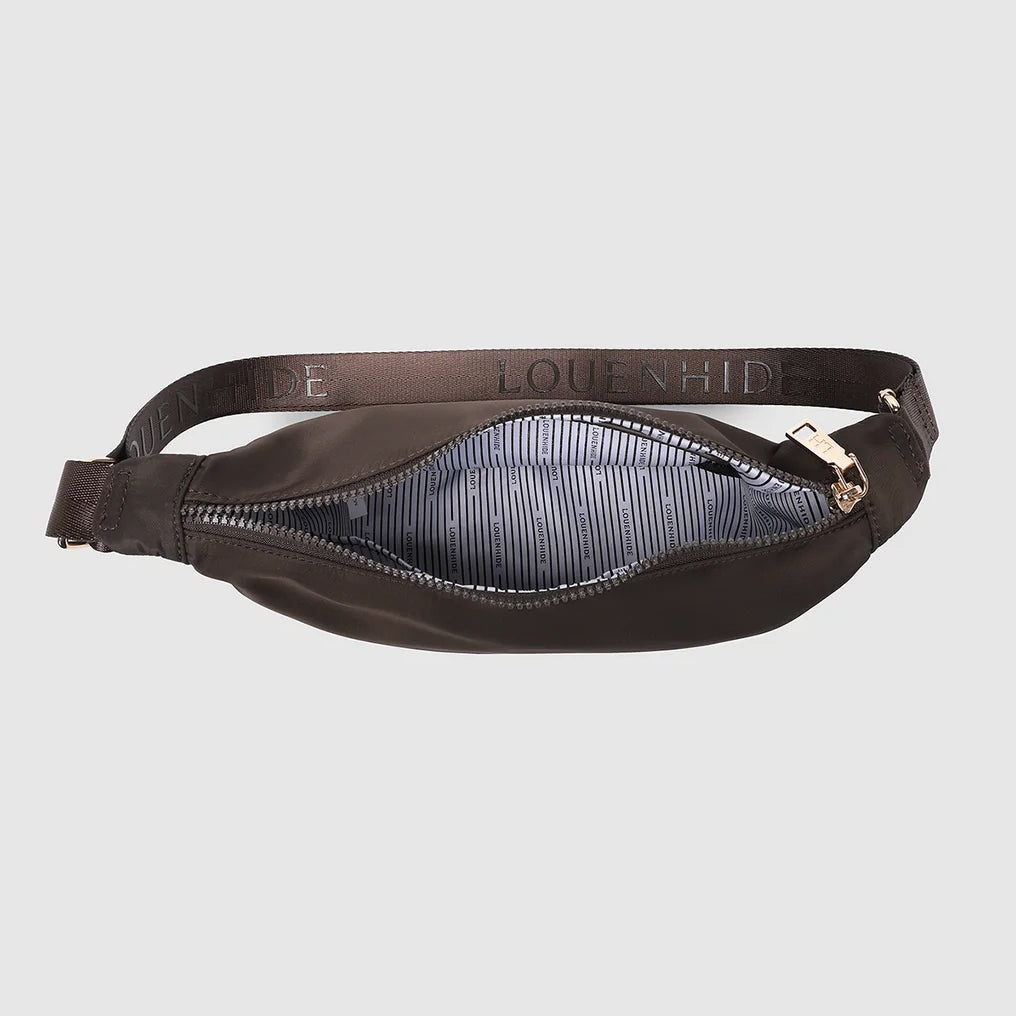 Sylvia Nylon Crossbody Bag Chocolate